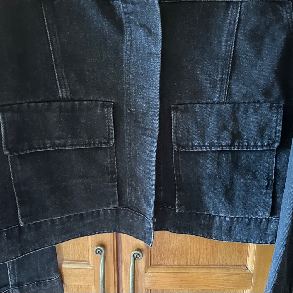 Nicole Miller Envelope Cargo Jeans Jacket - Picture 7 of 7